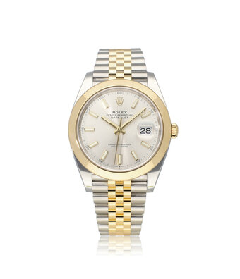 Rolex Datejust 41 steel - yellow gold silver Jubilee 2023 box + papers