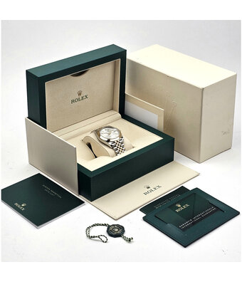 Rolex Datejust 41 steel - yellow gold silver Jubilee 2023 box + papers