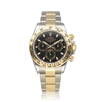 Daytona  40 steel - yellow gold black 2019 B+P | NEW ROLEX SERVICE