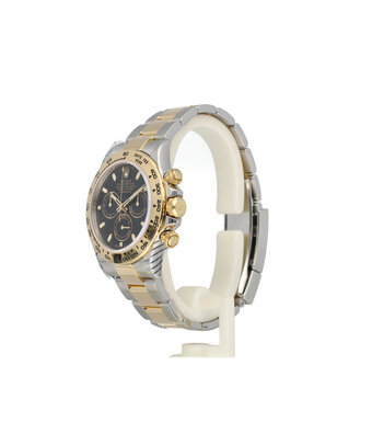 Rolex Daytona  40 steel - yellow gold black 2019 B+P | NEW ROLEX SERVICE