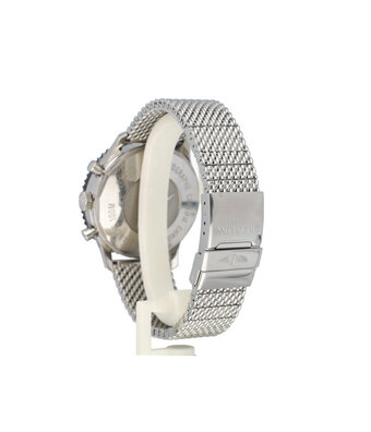 Breitling Chronoliner  46 steel black mesh 2016 box + papers