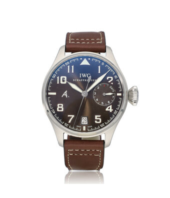 IWC Big Pilot's Watch Saint Exupery 46 steel brown / choco Limited 2010 box + papers