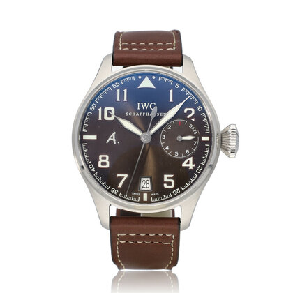 Big Pilot's Watch Saint Exupery 46 steel brown / choco Limited 2010 box + papers