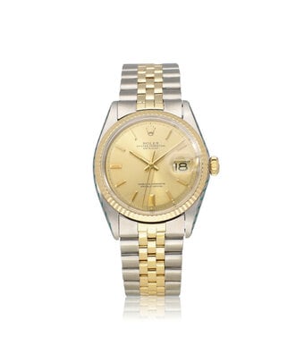Rolex Datejust 36 steel - gold pie-pan Jubilee 1973 + papers | NEW ROLEX SERVICE