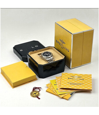 Breitling Chronomat Blackbird 40 steel black 2003 box + papers