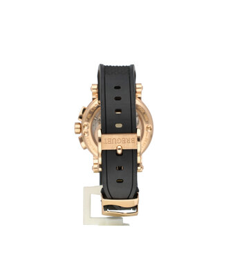 Breguet Marine Chronograph 42 rose gold grey / slate rubber 2021 box + papers