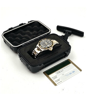 Rolex Submariner Date 40 steel - gold black 2009 + papers | ONE OF THE LAST