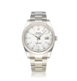 Rolex Datejust II 41 steel white Oyster NEW - UNWORN 2025 box + papers