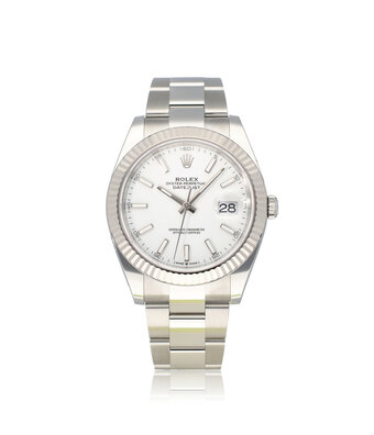 Rolex Datejust II 41 steel white Oyster NEW - UNWORN 2025 box + papers