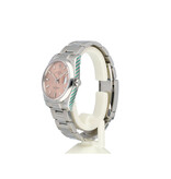 Rolex Date  34 steel pink domed Oyster 2017 B+P | NEW ROLEX SERVICE