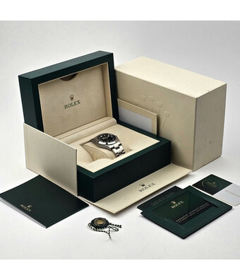 Rolex Explorer  40 steel black domed Oyster 2024 box + papers