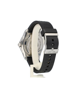 Breitling Galactic  44 steel day-date black rubber 2015 with box + papers