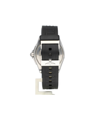 Breitling Galactic  44 steel day-date black rubber 2015 with box + papers