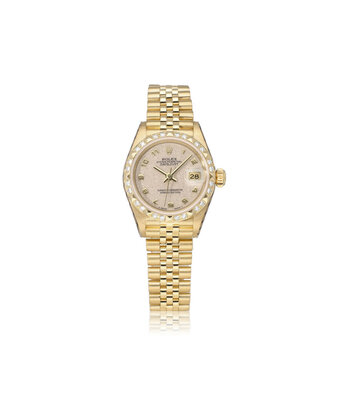 Rolex Lady-Datejust 26 yellow gold diamonds Jubilee 1993 B+P | NEW ROLEX SERVICE