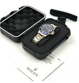 Rolex Submariner Date 40 steel - gold blue / bluesy Oyster 2006 + papers