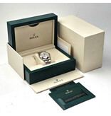 Rolex Datejust 41 steel - rose gold silver fluted / motif Oyster 2023 box + papers