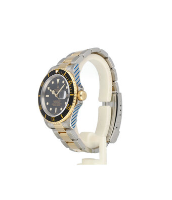 Rolex Submariner Date 40 steel - yellow gold black F-serial 2004 + papers | NEW ROLEX SERVICE