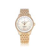 Breitling Navitimer Automatic 35 rose gold MOP diamond 2022 B+P | CURRENT LIST € 35.500,-