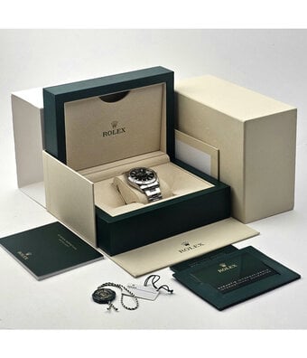 Rolex Datejust 41 steel - white gold black fluted Oyster 2023 box + papers