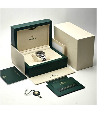 Rolex Datejust 36 steel blue motif - fluted - block Oyster 2023 box + papers