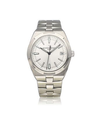 Vacheron Constantin Overseas Chronograph 41 steel silver 2023 B+P | NEW VC SERVICE