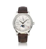 Jaeger-LeCoultre Master Control Calendar  steel day date moonphase | ref. 147.8.41.S | NEW JLC STRAP
