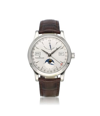 Jaeger-LeCoultre Master Control Calendar  steel day date moonphase | ref. 147.8.41.S | NEW JLC STRAP