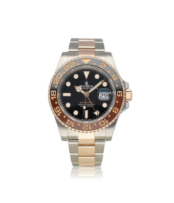 Rolex GMT-Master II 40 steel - rose gold Oyster Rootbeer 2020 box + papers