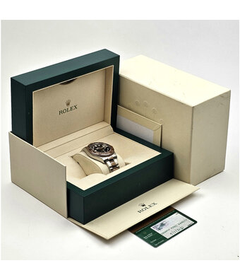 Rolex GMT-Master II 40 steel - rose gold Oyster Rootbeer 2020 box + papers