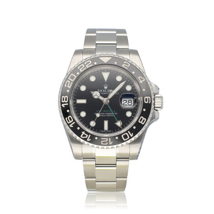 GMT-Master II 40 steel black ceramic Oyster 2014 B+P | NEW ROLEX SERVICE