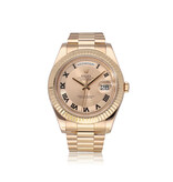 Rolex Day-Date II 41 rose gold concentric roman President 2010 box + papers