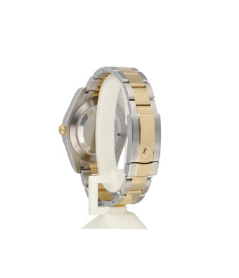 Rolex Datejust 41 steel - yellow gold fluted black Wimbledon roman Oyster 2016 B+P