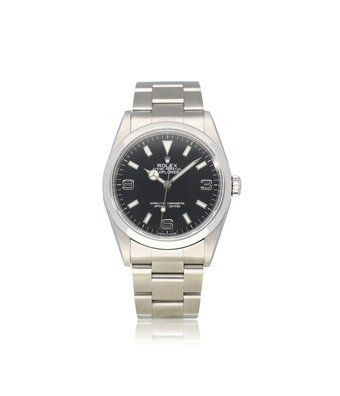 Rolex Explorer  36 steel blackout 369  + papers