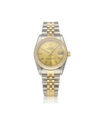 Rolex Datejust 31 NEW ROLEX SERVICE | 1986 + papers steel / gold champagne