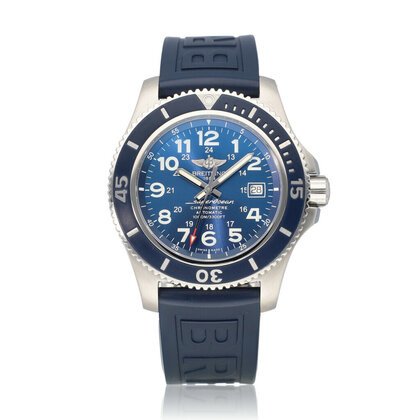 Superocean  44 steel blue 2015 B+P | NEW BREITLING SERVICE