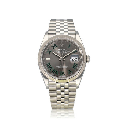 Datejust 36 steel wimbledon Jubilee 2021 B+P | NEW ROLEX SERVICE