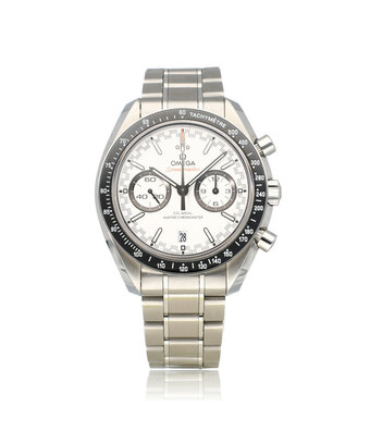 Omega Speedmaster Racing Chrono 44 steel black ceramic white 2025 box + papers