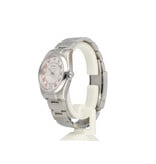 Rolex Oyster Perpetual 34 steel silver concentric orange 2009 box + papers