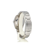 Rolex Oyster Perpetual 34 steel silver concentric orange 2009 box + papers