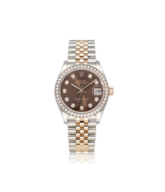 Rolex Datejust 31 steel - rose gold Jubilee choco diamond 2019 box + papers