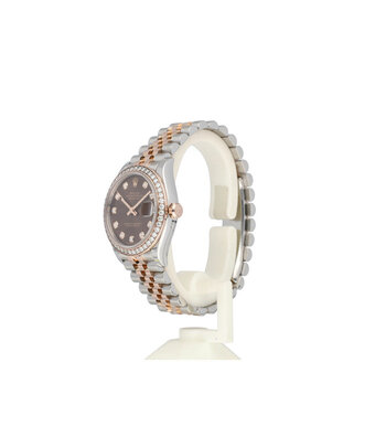 Rolex Datejust 31 steel - rose gold Jubilee choco diamond 2019 box + papers