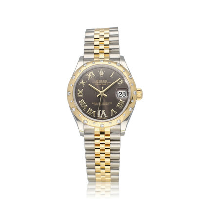 Datejust 31 steel - gold diamond grey roman Jubilee 2021 box + papers