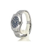 Rolex Datejust 41 steel blue index domed Oyster 2018 B+P | NEW ROLEX SERVICE