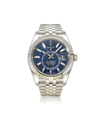 Rolex Sky-Dweller  42 steel - white gold blue Jubilee 2024 box + papers