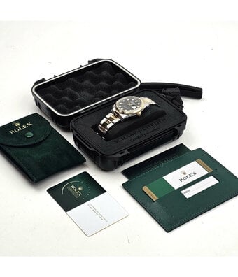 Rolex Datejust 36 NEW ROLEX SERVICE | steel - gold black diamond 2019 B+P