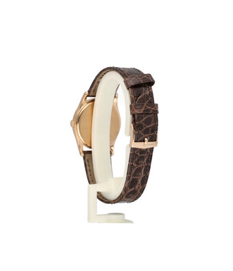 Patek Philippe Calatrava   rose gold NEW brown alligator PP strap + PP extract