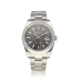 Rolex Datejust 41 steel grey - slate Oyster 2021 B+P | NEW ROLEX SERVICE