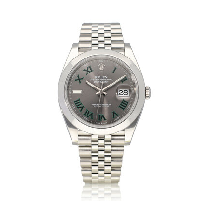 Datejust 41 steel Wimbledon grey Jubilee 2022 box + papers