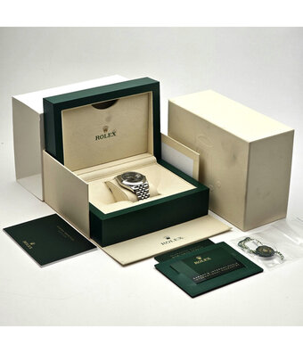 Rolex Datejust 41 steel Wimbledon grey Jubilee 2022 box + papers