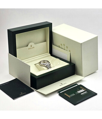 Rolex Day-Date II 41 white gold diamond - baguette President V-serial 2010 box + papers